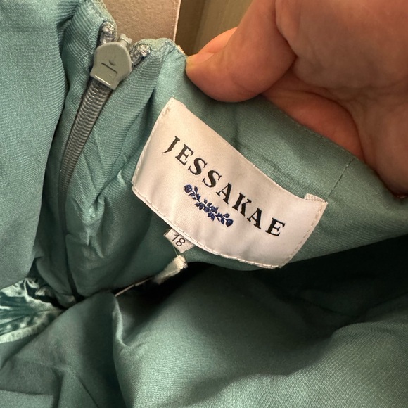 JessaKae Green and Pink Floral Midi Dress - Picture 3 of 10